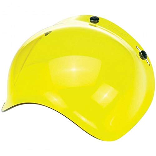 Biltwell Solid Bubble Shield (Yellow) 3-Snap