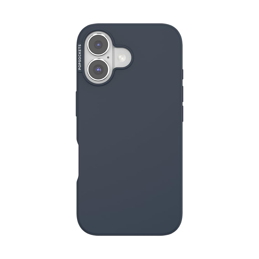 PopSockets iPhone 16 Case Compatible with MagSafe, Phone Case for iPhone 16, Wireless Charging Compatible, Case Only - Navy