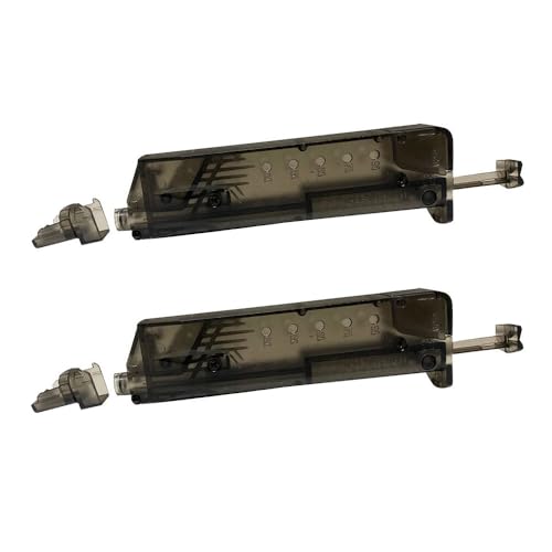2 Stück Airsoft Geschwindigkeit Lader Zum BB Speedloader Softair Taktik Paintball Krieg Spiel Kampf Taktik Militär Schnell Jagd Zubehör Speedloader Speedloader für 6mm BB Airsoft,100 Runden