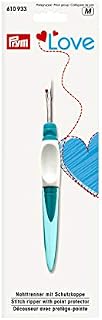 Prym Small Ergonomic Design Stitch Seam Ripper/Quick Unpick Love, Metal/Plastic, Turquoise, 18.5 x 9.5 x 2 cm