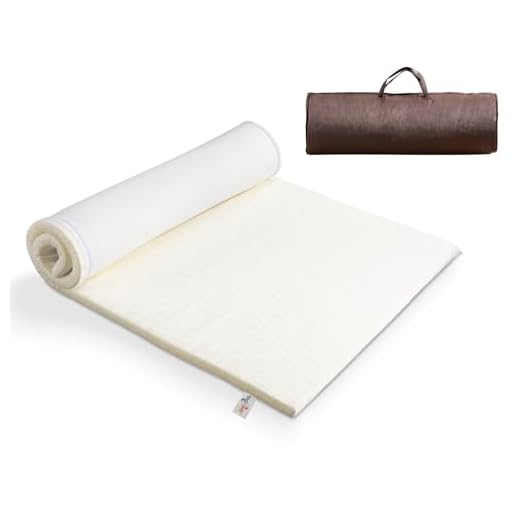 TAO ONE Rollbar Camping Matratze (100 x 200 cm), Campingmatratze Schaumstoff, Klappmatratze mit Tragetasche, Futon Matratze für Camping, Reisen, Zelt, Auto, Boden und Gäste