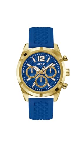 Guess Silicone Analog Blue Dial Men's Watch-Gw0729G1, Band Color-Blue