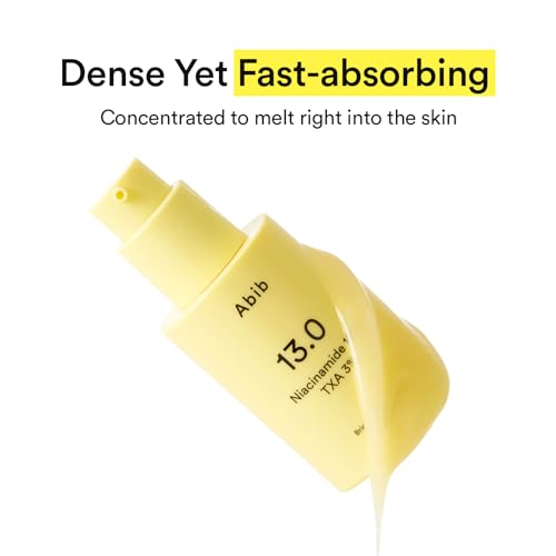 Image of Abib Bright Force Serum 13.0 Pump, 10% Niacinamide + 3% TXA, 1.01 fl.oz, Brightening Serum for Uneven Skin Tone, Hyperpigmentation, Glass Skin Glow, Korean Skincare