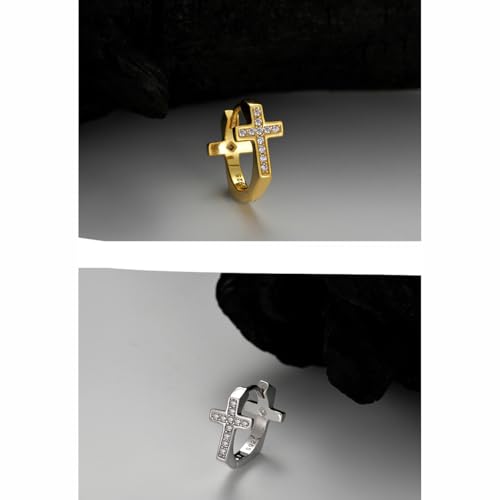 Boucles d'oreilles de cerceau carrées légères pour oreilles sensibles - 4