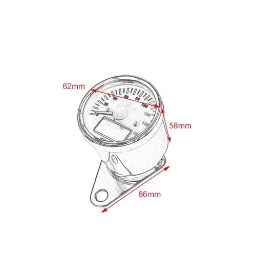 Compteur de vitesse moto LED multifonction avec odomètre précis