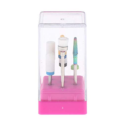 7 Embouts de Ponçage en Céramique Rose pour Moulin à Ongles