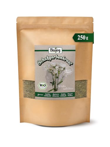 Biojoy BIO-Schafgarbe Tee (250 g) Schafgarbenkraut getrocknet und geschnitten (Achillea millefolium)