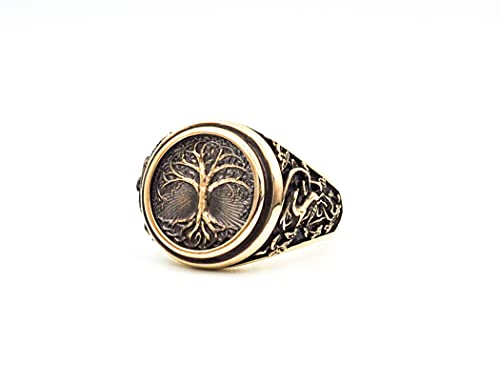 Tree of Life Ring Promise Brass Jewelry Br-1052