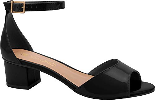 SANDALIA DE SALTO, Via Uno, Preto, 36