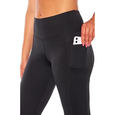Bally Total Fitness Womens Flare Comfort High Rise Pocket Pant