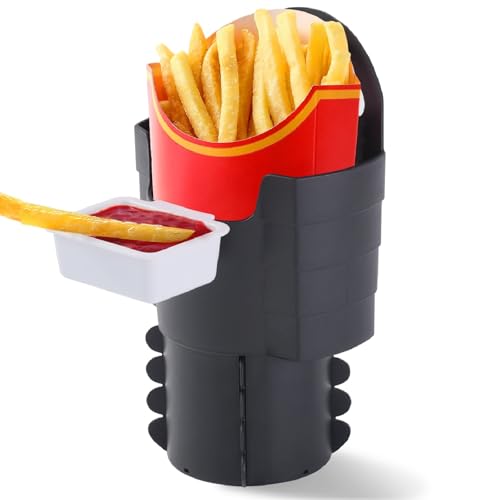 Image of SUADEN Upgrated Non-slip French Fry Cup & Sauce Holder for Car