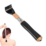 Gratte dos télescopique renforcé avec perles de massage, pour hommes et femmes, extensible de 21 cm à 54 cm