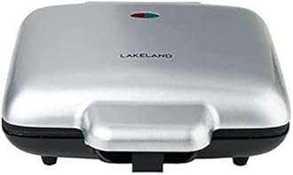Lakeland No Mess Electric Waffle Maker – Makes 4 Waffles At Once Ready In 3 Minutes