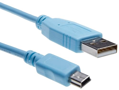 Aexus Console Cable for Cisco | 6 ft USB Type A to Mini-B | CAB-Console-USB= | 37-1090-01