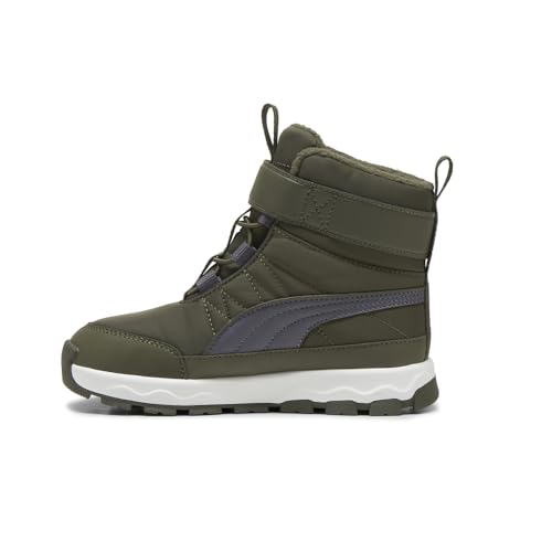 PUMA Kids Boys Evolve Puretex Pull On Casual Boots Ankle - Green - Size 1 M3