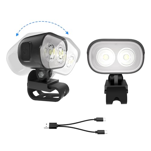 COSOOS Original 2 Rechargeable Headlights for Shoe Charms Rechargeable Flashlight Attachment for Shoe Accessory Kids Boy Girl Men Women Sandal Clip on Clog Headlamp Shoe Decoration Charm