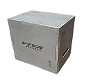 Viva Fitness Jumping Trainer Wooden Plyo Box Non Slip Strength Crosfit Gym Box (M- 16"X 20"X 24") gallery image