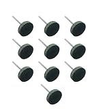 Unifizz Rueda de pulido de goma, diámetro de la cabeza de 25 mm de diámetro del vástago de 3 mm, brocas de fieltro de lana tipo T en forma de T, molinillo de sésamo, accesorios de herramientas
