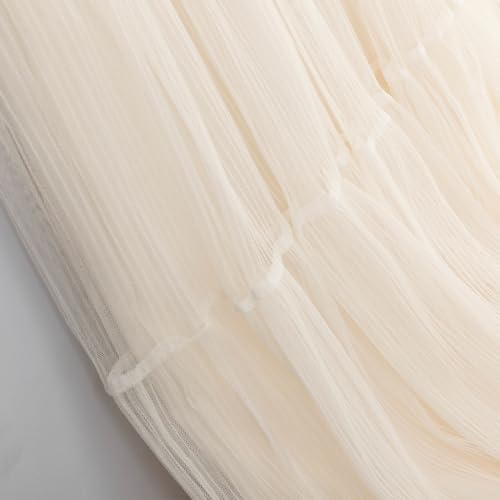 Summer Elegant Pleated Solid Elastic Waist Tulle Patchwork Flare Women Midi Skirt4