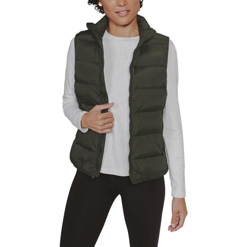 JIHUILAI Womens Puffer Vest Lightweight Sleeveless Jacket Women Puffy Vest Quilted Coat Warm Winter Vests With Pockets