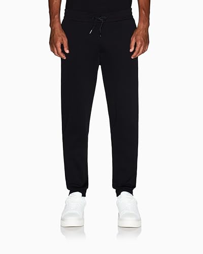 Image of Armani Exchange Men's Stretch Cotton Icon Jogger, Black, Large