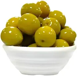 1kg Azeitona Verde Gordal Com Caroço - Deliciosa E Carnuda