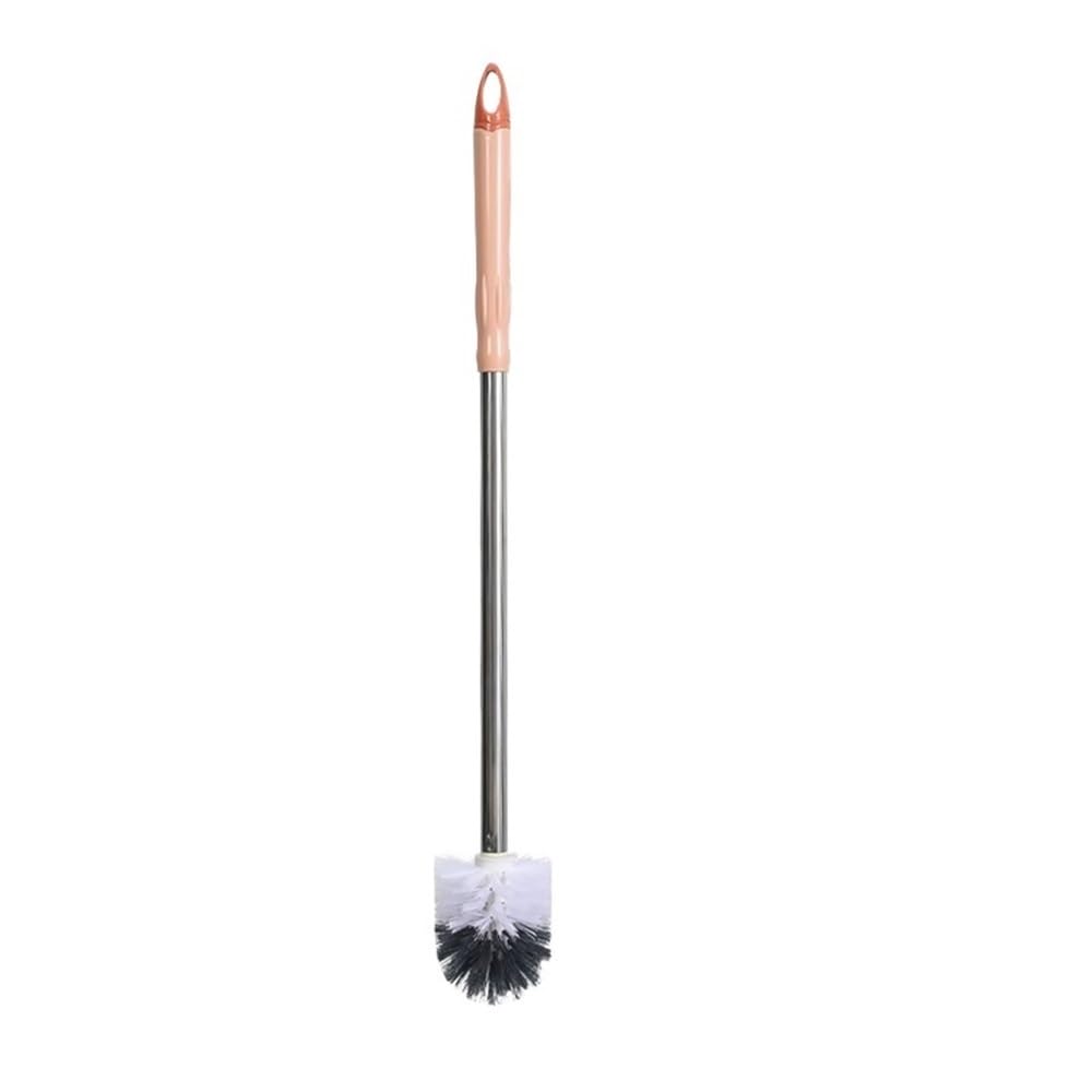 toilet brushes & holders Household Toilet Brush Bathroom Punch-free Long Handle Wall-mounted Cleaning Set(Pink)