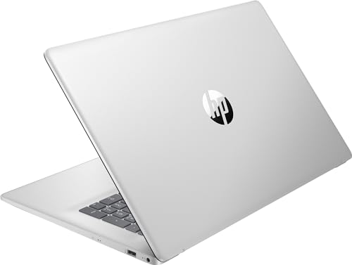 Image of HP 17 Flagship Laptop, Intel Core i3-1215U, 17.3 inch inch Full HD Laptop, Windows 11, 16GB RAM, 1TB SSD, Anti-Glare Panel, Fast Charge, HD Camera, Camera Shutter, HDMI, WiFi, USB-A&C, ‎Natural Silver