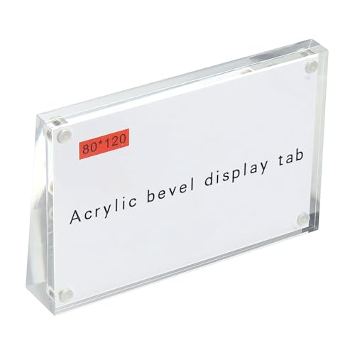 Porte-signe en acrylique transparent magnétique pour changer de visuel sans effort