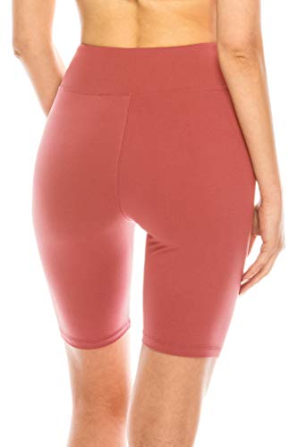 Image of ALWAYS Women's High Waist Bike Shorts - Athletic Workout Tummy Control Stretch Running Yoga Pants