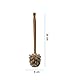 WC-Bürste, antibakteriell, hygienisch, mit langem Griff (8 x 35 cm) (Holz)
