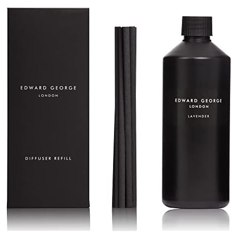 Edward George Lavender Essential Oil Reed Diffuser, 500ml Extra Strong Cover