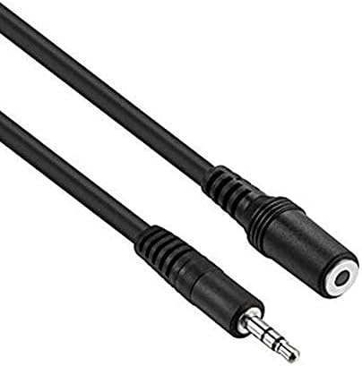 Pluto Accessories Kebilshop 3.5Mm Male To Female Stereo Aux Cord Compatible With Headphone,Mobilephone,Car Stereo,Home Theatre & More-Black (1.5 Meter (4.92 Feet))