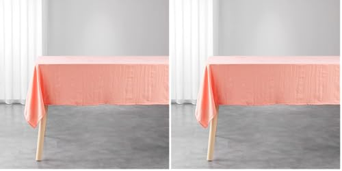 Nappe rectangle Suzy microfibre lavée pour en finir avec le repassage