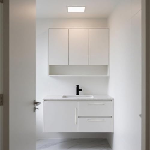 WellMade 5 Pack Satin Nickel Cabinet Pulls 7.5 Inch Hole Center (7.7" Overall Length), Solid Brushed Nickel Kitchen Cabinet Handles for Large Drawers and Pantry, Modern Hardware — view 6