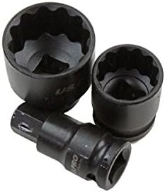US Pro 2085 5 Pc 1/2 Dr 12 Point Hub Impact Socket & Bit Set for VAG Vehicles, Variety Pack - Image 4