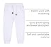 Mud Kingdom Little Boys Sweatpants Drawstring Solid Color Fashion Spring Autumn White 5T