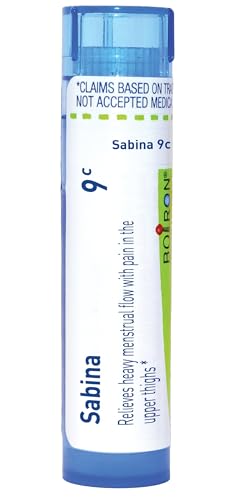 Boiron Sabina 9C for Heavy Menstrual Flow with Pain in the Upper Thighs - 80 Pellets