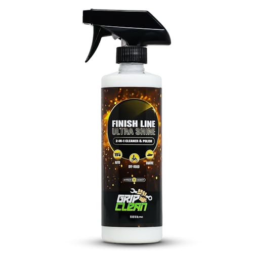 Grip Clean – Finish Line Ultra Shine 2-in-1 Cleaner and Polish Detailer – Car Interior & Exterior Detail Spray for Automotive & Powersports – Streak-Free Shine/Fresh Scent