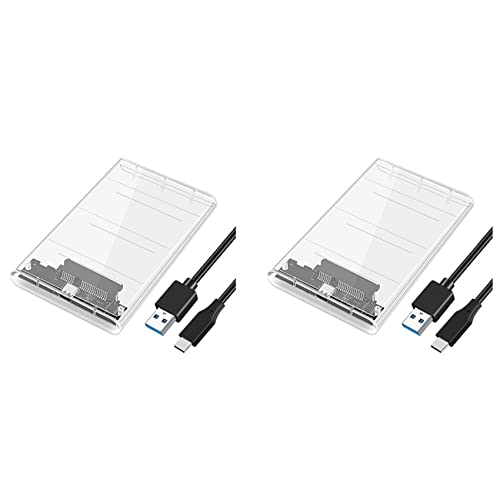 Hlsicnalm(wVL) 2X USB3.0/Type-C HDD GN[W[ 2.5 C` n[hfBXN P[X SSD 3 to USB 3.0  HDD {bNX USB C HDD P[X 5Gbps