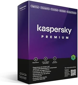 Kaspersky Antivírus Premium 5 Dispositivos 1 Ano