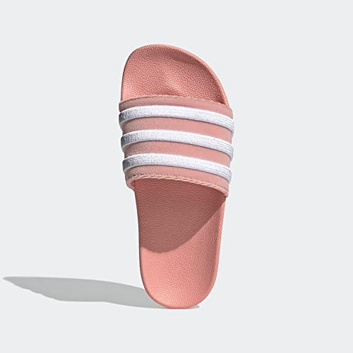 Image of adidas Womens Adilette Slide Casual Sandals Casual - Orange