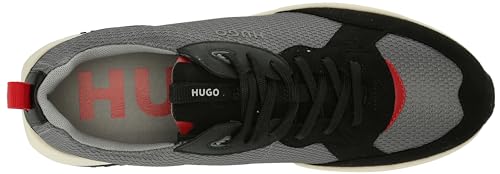 Image of HUGO Mens Running Style Mix Material Sneakers