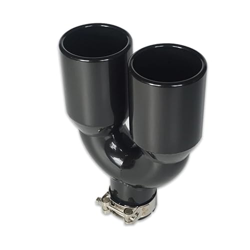 Silencieux buse des embouts inox noir 63mm de qualité supérieure pour une finition durable
