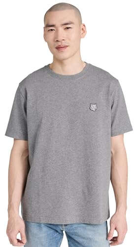 Maison Kitsuné Men's Bold Fox Head Patch Comfort T-Shirt, Medium