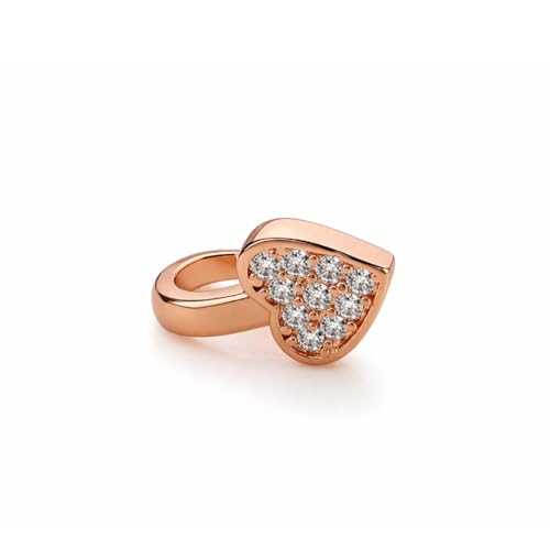 Image of Nilu's Collection Rose Gold American Diamond Non Piercing Nose Pin for Women | Elegant Flower Nose Stud | Minimal Clip-On Nose pin | Anti-Allergy | Anti-Tarnish | Office Wear | Daily Wear | office Wear | Non Piercing