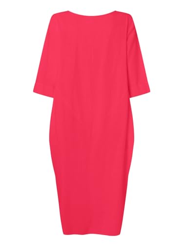 Image of Celmia Autumn Solid Loose Long Maxi Dress Cotton Caftan