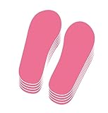 Professional 40 Pairs Spray Tan Feet Pads - Disposable Foam Feet Protectors for Tanning Hygienic & Comfortable Feet for Spray Tanning - Spray Tan Foot Covers for Tanning Tent (Pink)