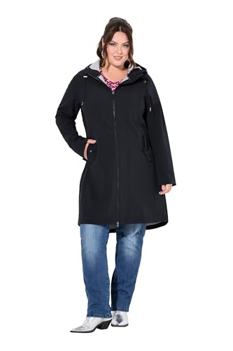 Veste Longue Softshell pour femme ronde veste à capuche déperlante