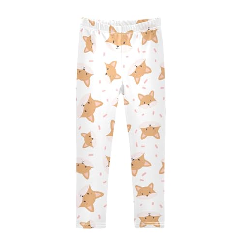 Girls Leggings Cute Baby Fox Toddler Girls Clothes Leggings for Girls Toddler Girls Leggings 3-4T